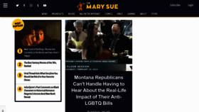 What Themarysue.com website looked like in 2023 (1 year ago)