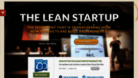 What Theleanstartup.com website looked like in 2023 (2 years ago)