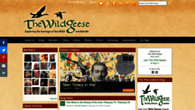 What Thewildgeese.com website looked like in 2023 (1 year ago)