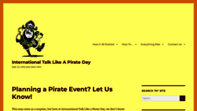 What Talklikeapirate.com website looked like in 2023 (1 year ago)