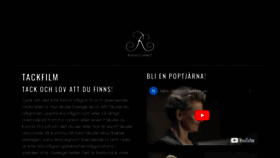 What Tackfilm.se website looked like in 2023 (1 year ago)