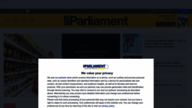 What Theparliamentmagazine.eu website looked like in 2023 (1 year ago)
