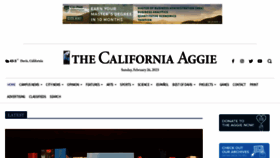 What Theaggie.org website looked like in 2023 (1 year ago)