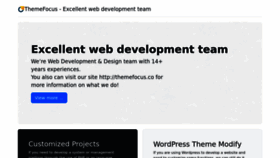 What Themefocus.co website looked like in 2023 (1 year ago)