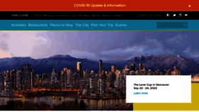 What Tourismvancouver.com website looked like in 2023 (1 year ago)
