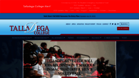 What Talladega.edu website looked like in 2023 (2 years ago)