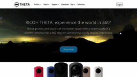 What Theta360.com website looked like in 2023 (1 year ago)