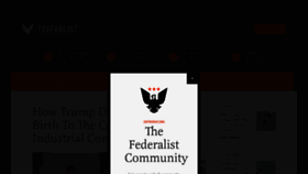 What Thefederalist.com website looked like in 2023 (1 year ago)