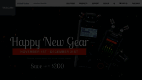 What Tascam.com website looked like in 2023 (1 year ago)