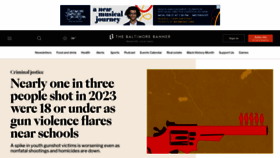 What Thebaltimorebanner.com website looked like in 2023 (1 year ago)