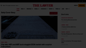 What Thelawyer.com website looked like in 2023 (1 year ago)
