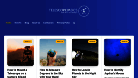 What Telescopebasics.com website looked like in 2023 (1 year ago)