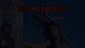What Theface.com website looked like in 2023 (1 year ago)