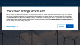 What Tesa.com website looked like in 2023 (1 year ago)