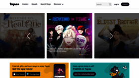 What Tapas.io website looked like in 2023 (2 years ago)