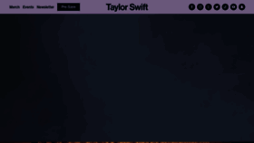 What Taylorswift.com website looked like in 2023 (1 year ago)