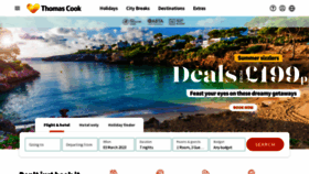 What Thomascook.com website looked like in 2023 (1 year ago)