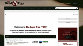 What Thesandtrap.com website looked like in 2023 (1 year ago)