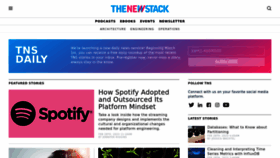 What Thenewstack.io website looked like in 2023 (1 year ago)