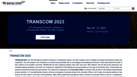 What Transcom-conference.com website looked like in 2023 (1 year ago)