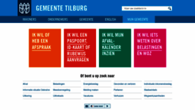 What Tilburg.nl website looked like in 2023 (1 year ago)