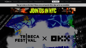 What Tribecafilm.com website looked like in 2023 (1 year ago)