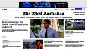 What Thewest.com.au website looked like in 2023 (1 year ago)