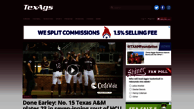 What Texags.com website looked like in 2023 (1 year ago)
