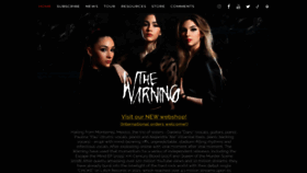 What Thewarningband.com website looked like in 2023 (1 year ago)