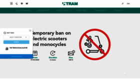 What Tram.cat website looked like in 2023 (1 year ago)