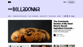 What Thebelladonnacomedy.com website looked like in 2023 (1 year ago)