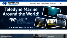 What Teledynemarine.com website looked like in 2023 (1 year ago)