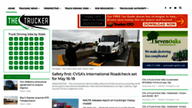 What Thetrucker.com website looked like in 2023 (1 year ago)