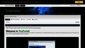 What Tinyportal.net website looked like in 2023 (1 year ago)
