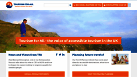 What Tourismforall.org.uk website looked like in 2023 (1 year ago)