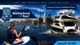 What Torontoboatshow.com website looked like in 2023 (1 year ago)