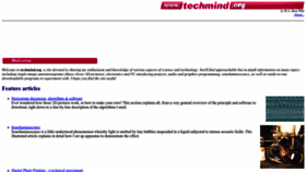What Techmind.org website looked like in 2023 (1 year ago)