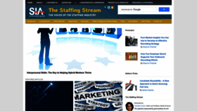 What Thestaffingstream.com website looked like in 2023 (1 year ago)