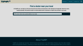 What Topnpi.com website looked like in 2023 (1 year ago)