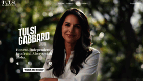 What Tulsi2020.com website looked like in 2023 (1 year ago)
