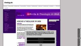 What Theology.de website looked like in 2023 (2 years ago)