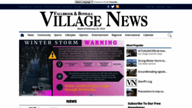 What Thevillagenews.com website looked like in 2023 (1 year ago)