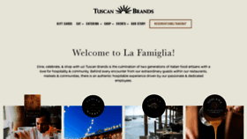 What Tuscanbrands.com website looked like in 2023 (1 year ago)