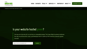 What Thegreenwebfoundation.org website looked like in 2023 (1 year ago)