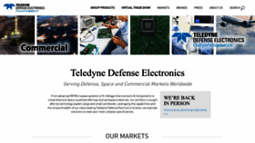 What Teledynedefenseelectronics.com website looked like in 2023 (1 year ago)