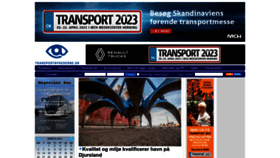 What Transportnyhederne.dk website looked like in 2023 (1 year ago)