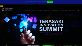 What Terasaki.org website looked like in 2023 (1 year ago)