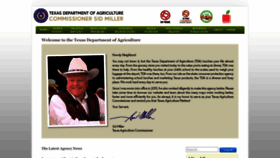 What Texasagriculture.gov website looked like in 2023 (1 year ago)