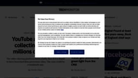 What Techmonitor.ai website looked like in 2023 (1 year ago)