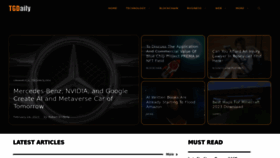 What Tgdaily.com website looked like in 2023 (1 year ago)